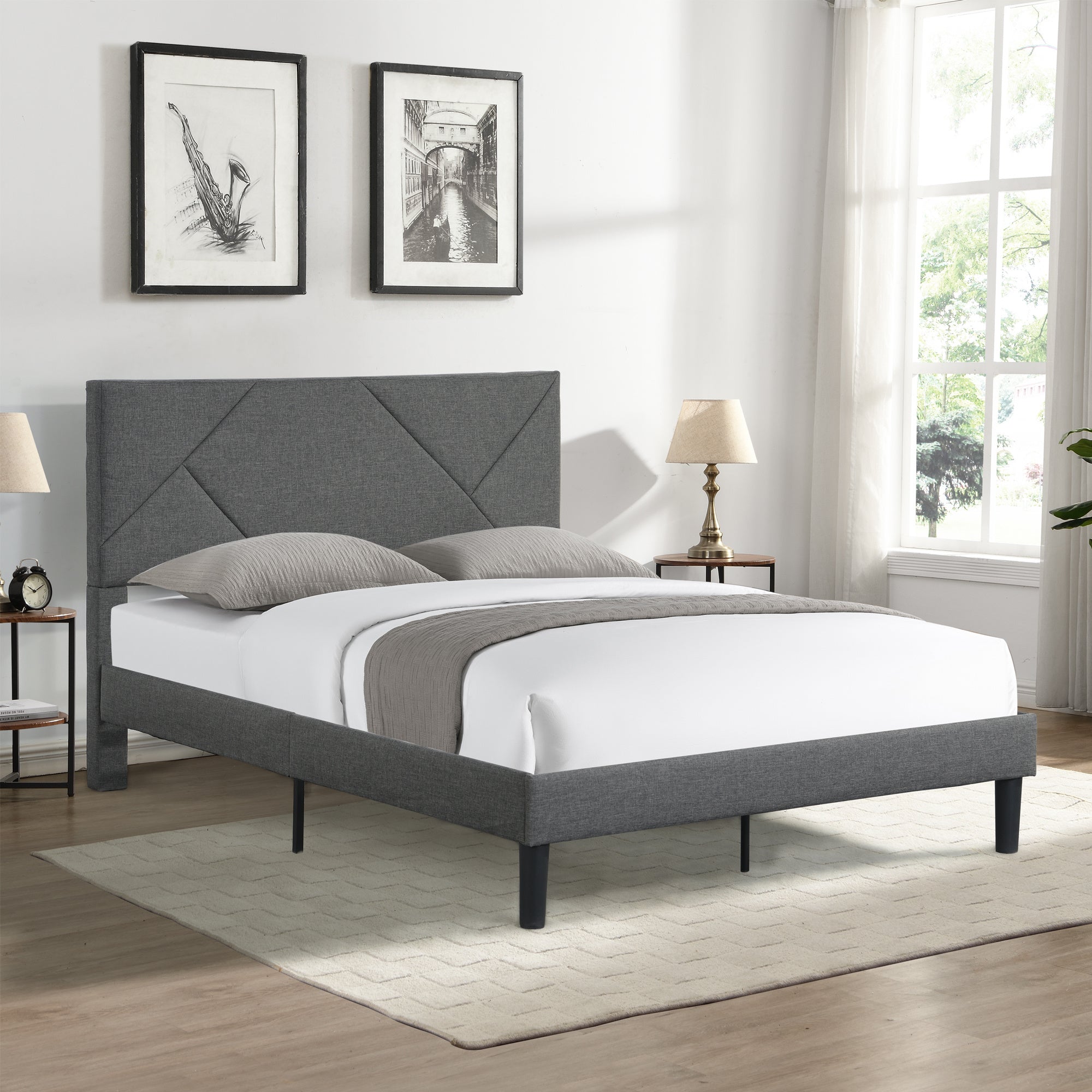 Full Size Upholstered Bed Frame